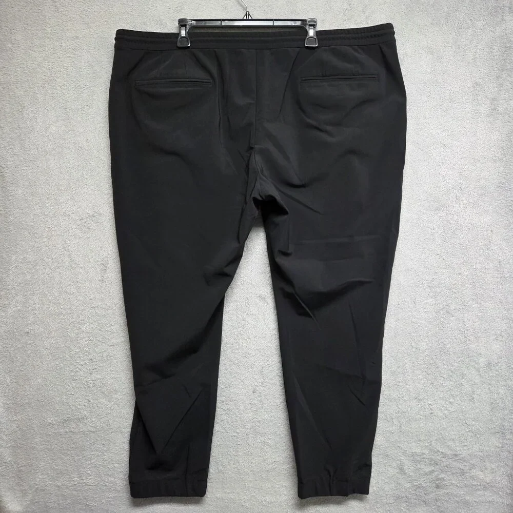 Proper Cloth Pants Mens 46x29 Black The Milano Performance Jogger Travel Comfort